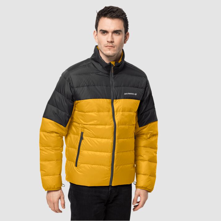 Jack Wolfskin Mens Dna Tundra Down Jacket Yellow 246138GMH